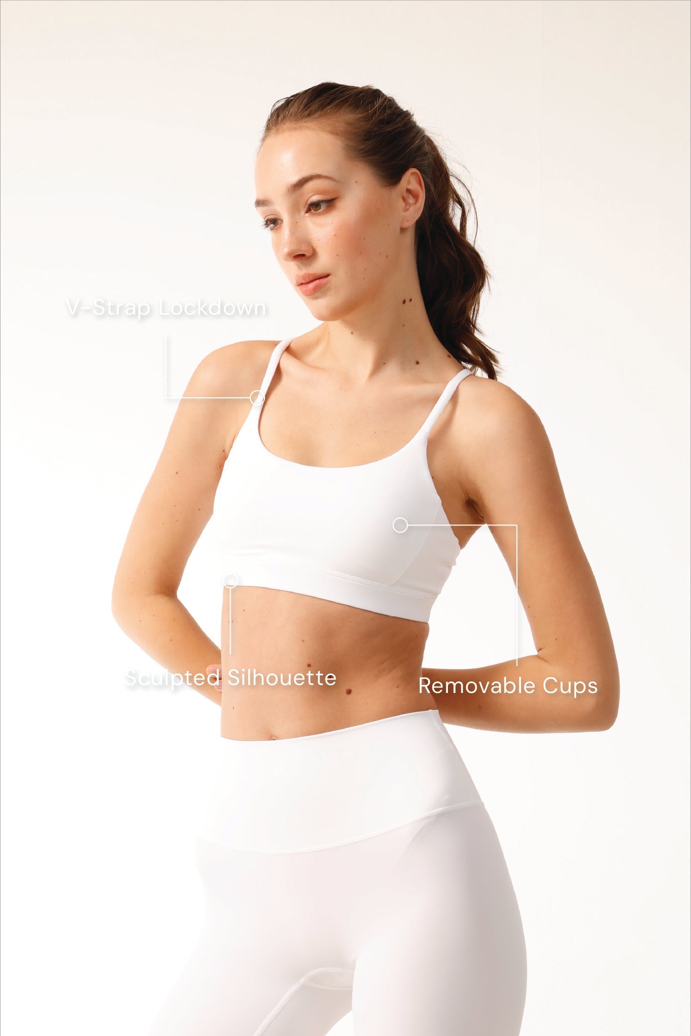 AURA Action Bra - White